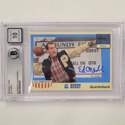 #ad #ad Ed O#x27;Neill signed Al Bundy Polk High #33 trading card Beckett BAS 10 Auto $299.99