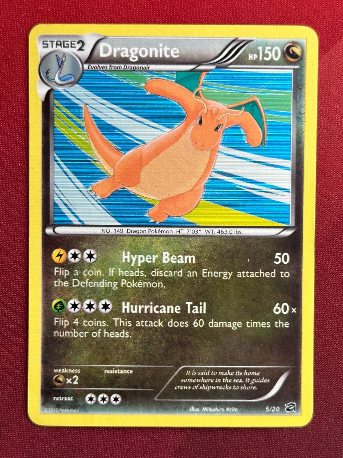 DRAGONITE 5/30 Dragon Vault HOLO rare Pokemon TCG card NM