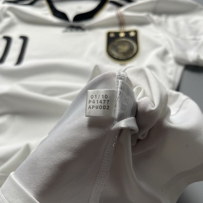 GERMANY ADIDAS 2010 WORLD CUP FOOTBALL HOME JERSEY #11 KLOSE SIZE