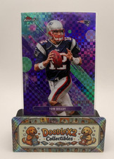 2025 Topps Finest Tom Brady Refractor Purple X-Fractor #80/150 Patriots HOF GOAT