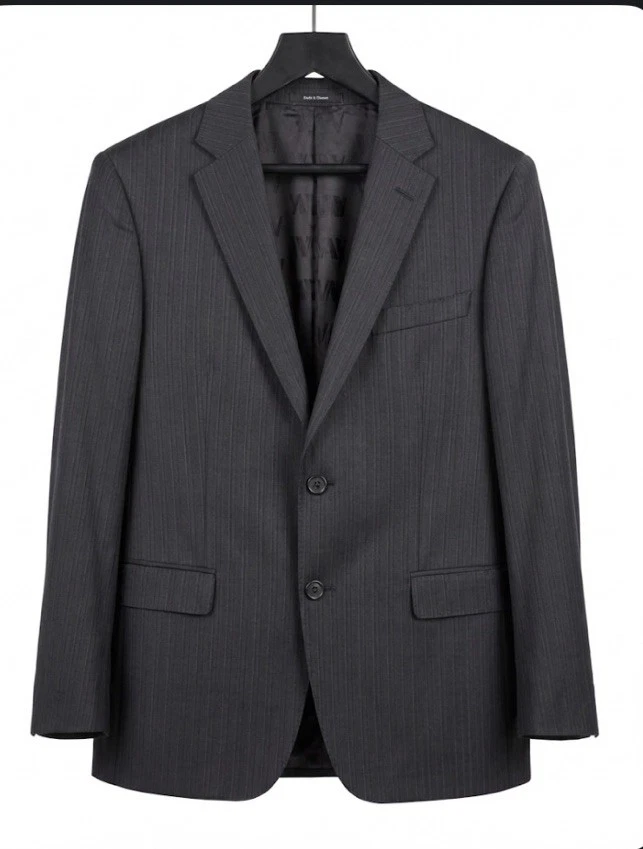 Versace collection ブラックスーツ　XXLサイズ Versace Collection Black Striped Suits & Blazers for Men for sale