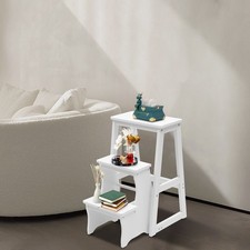 Folding Library Ladder Chair, Lightweight Portable Multifunctional Step Stool