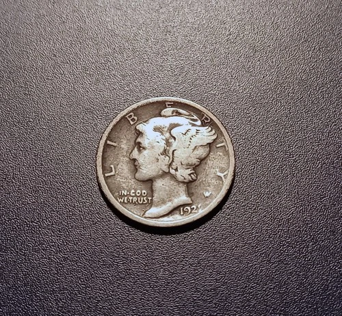 Nice Fine 1921-P Mercury Dime (semi-key date)