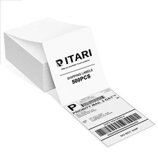 Itari 4x6 Thermal Labels - Fan-Fold Shipping Labels, Label Stickers Thermal P...