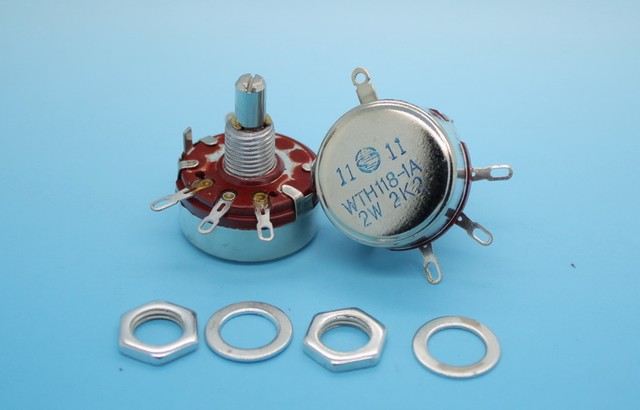 2 PCS WTH118-1A 2W 470K ohm Rotary Taper Potentiometer Round Shaft Linear |  eBay 1個 WTH-3L トリプルポテンショメーター WTH118-1A 2W 1K 2K2 4K7 10K 47K 220K 470K
