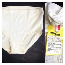 70s vintage beige high waist panties pants retro lingerie knickers. L