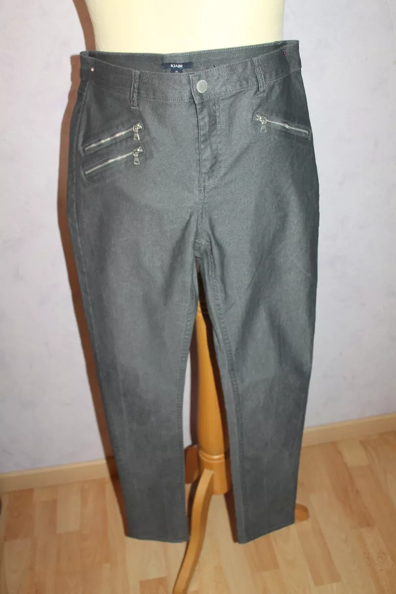 PANTALON JEANS FEMME KIABI SLIM STRETCH .TAILLE 40 . PARFAIT ETAT