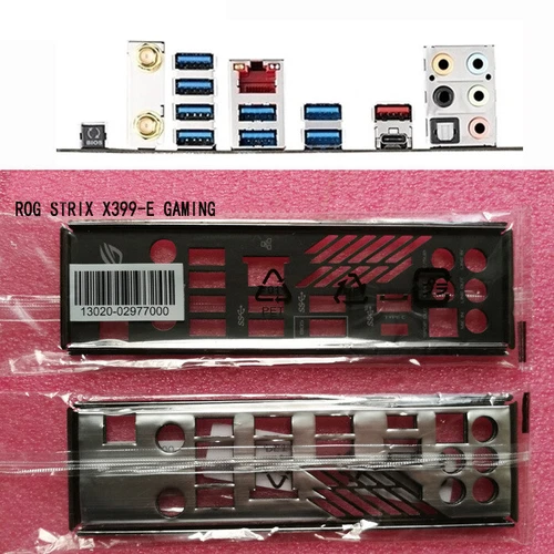 For Asus ROG STRIX X399-E GAMING Shield IO I/O Rear Baffle Backplate Motherboard