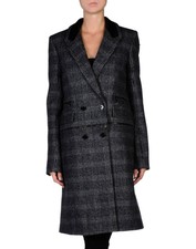 Diesel Black Gold Virgin Wool Coat, Size 40