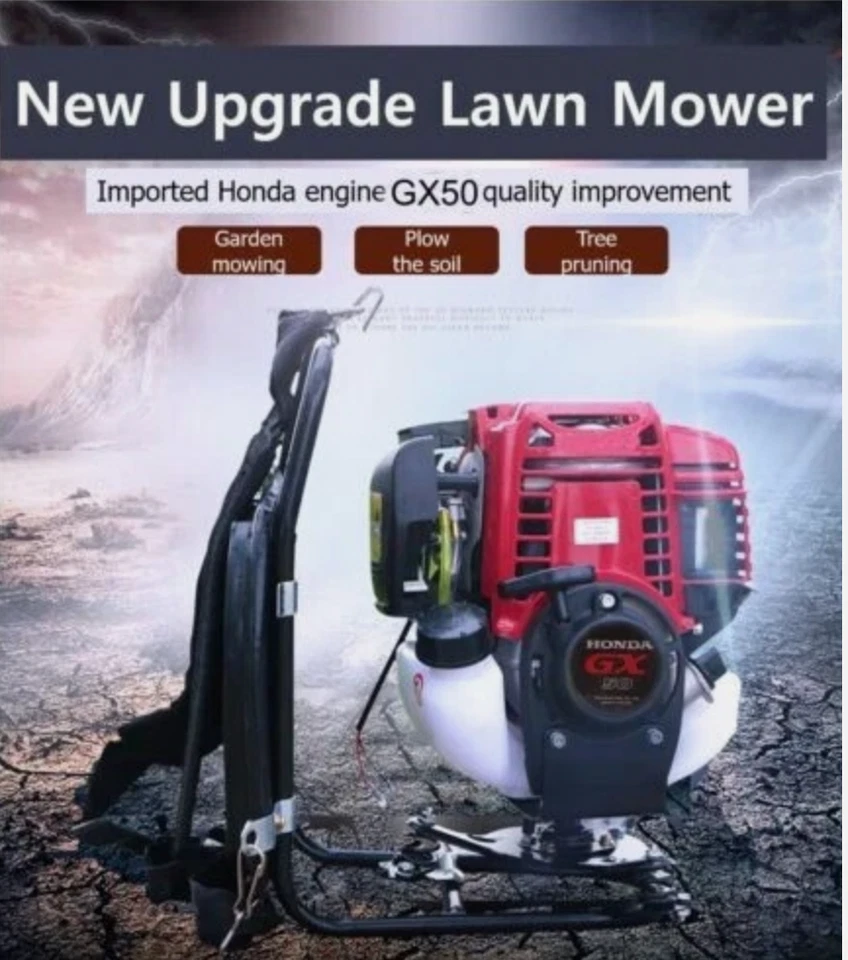 GX50 backpack 4 strokes lawn mower pole saw brushcutter hedge trimmer tiller - Image 2 of 4