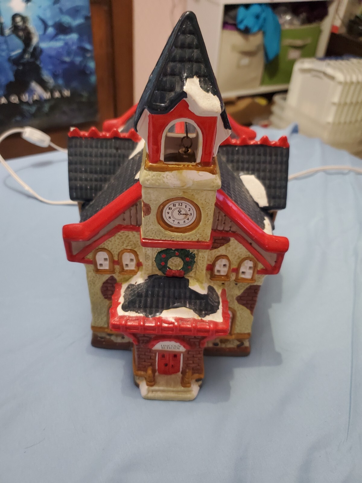 Santa's Best® Christmas In Vermont™ Lincoln School Hand-Painted and Lighted