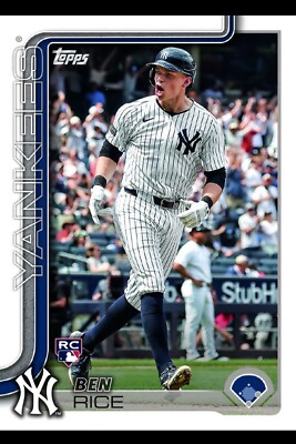 2025 Topps Series 1 Ben Rice Yankeees RC Rookie Presale | eBay