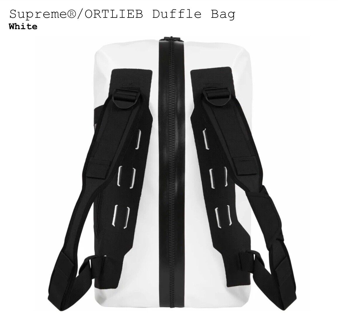 Brand New Supreme® x Ortlieb® Duffle Bag - White - 40L Brand New Supreme® x Ortlieb® Duffle Bag - White - 40L