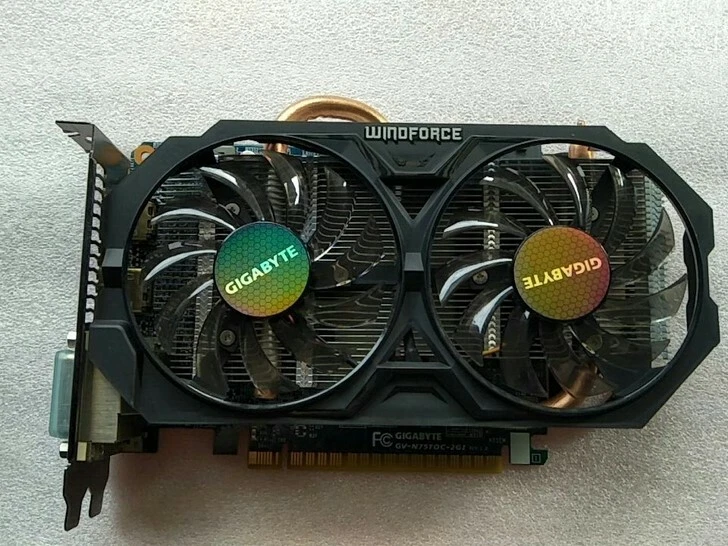 GIGABYTE NVIDIA GeForce GTX750Ti 2GB GDDR5 PCI-Express Video Card DVI HDMI - Image 3 of 4