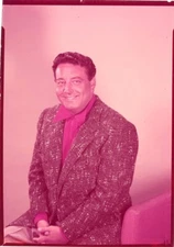 Jackie Gleason 1950's smiling studio portrait Original 5x7 Color Transparency