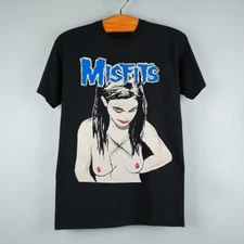 Vtg Misfits Famous Monsters Cotton T Shirt For Men Black All Size TU180