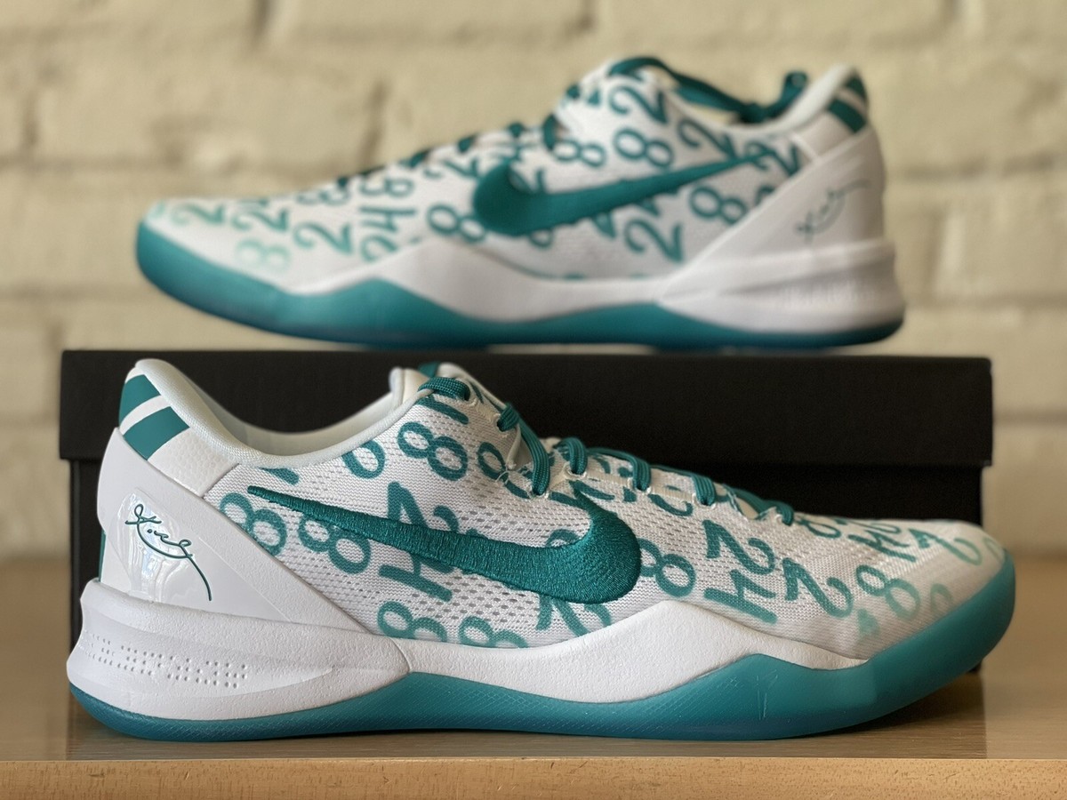 Nike Kobe 8 Protro Radiant Emerald Green White Men Sz 13.5 FQ3549