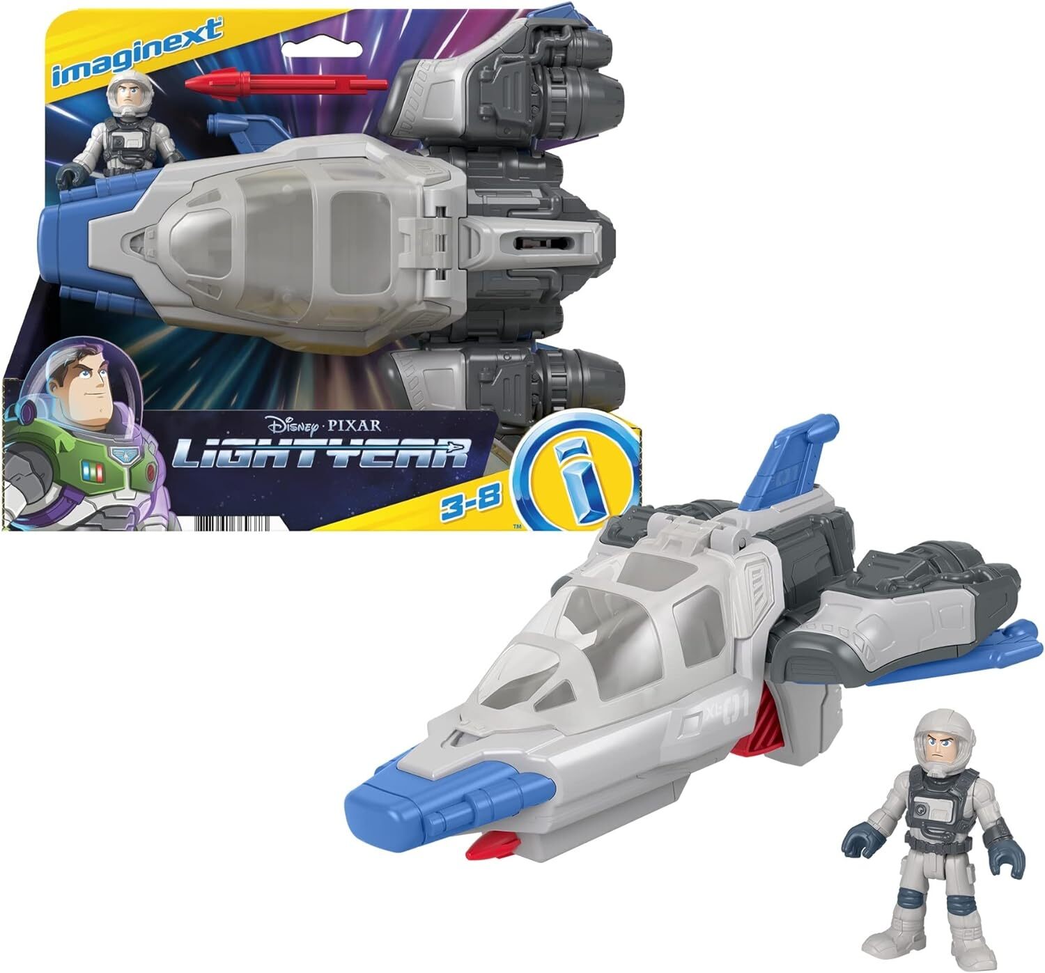 Космический корабль Imaginext и Disney Buzz LightYear Hyperspeed XL-01 для детей дошкольного возраста
