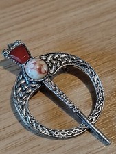 Penannular Celtic 1960/70 Faux Scottish Kilt Pin Brooch