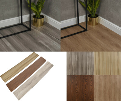 Holzmaserung Optik Vinylboden Fliesen selbstklebend Hausboden beschneidbar Landhausdiele