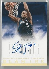 2013-14 Panini Intrigue Slam Ink Gold AUTO Gerald Henderson #d 9/10 BOBCATS