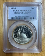 1989-S Statue of Liberty Commemorative Half Dollar PCGS PR69DCAM
