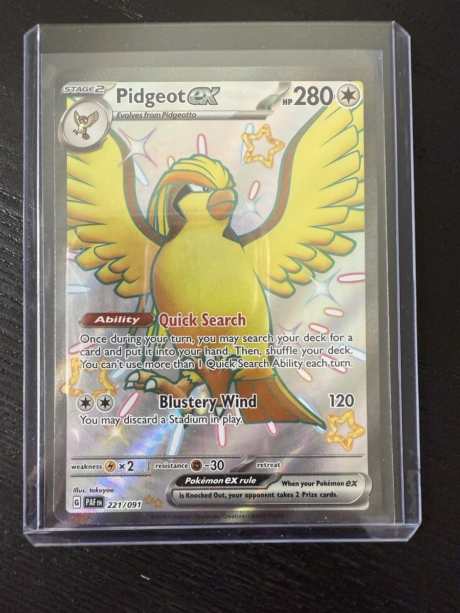 pokemon paldean fates most expensive cards TCG - Pidgeot ex - 221/91 - Shiny Ultra Rare - NM / MINT The 10 Most Expensive Pokémon