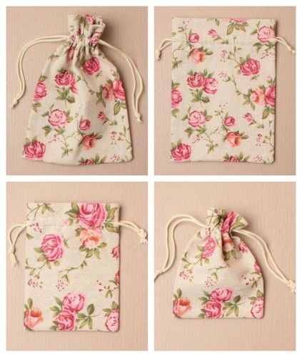 floral fabric bags