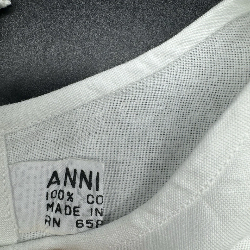 De colección Cuello de Encaje Bordado a Mano Abotonado Blanco Algodón Pekín Artesanías Foto 4 de 4