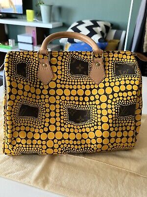 LOUIS VUITTON Monogram Kusama Town Speedy 30 Yellow | eBay LOUIS VUITTON Monogram Kusama Town Speedy 30 Yellow | eBay