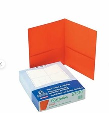 ¡Nuevo! 3 x 25 unidades Oxford Twin Portfolio Carpetas, Naranja, 25/Caja