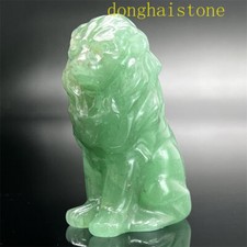 1PC Natural aventurine Lion Skull gem Quartz Crystal Skull Healing Gift 2.4"