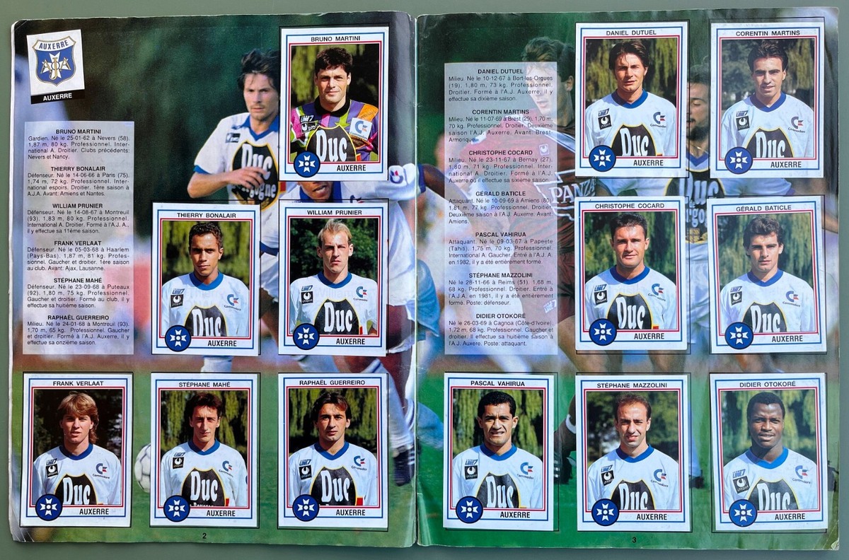 FOOTBALL ALBUM PANINI DE 1993 : FOOT 93 EN IMAGES COMPLET