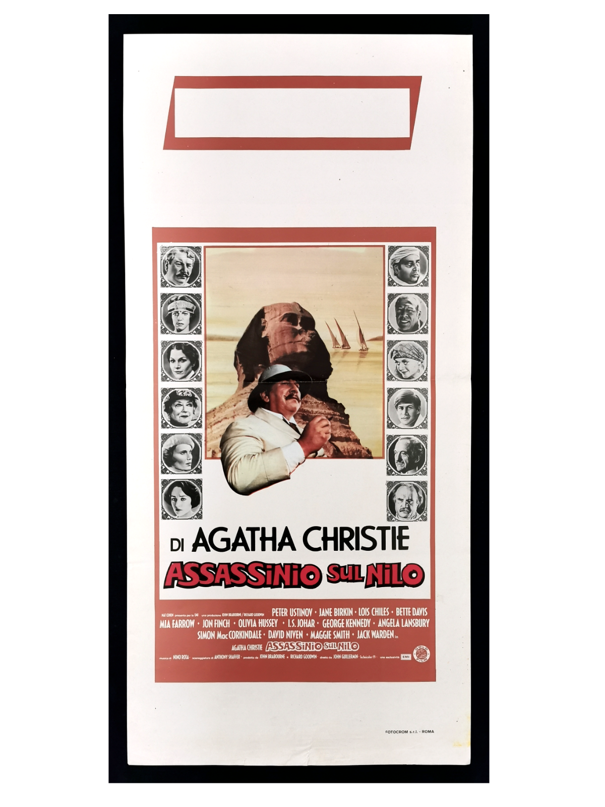Locandina originale film Assassinio sul Nilo (1978) - Regia di John Guillermin