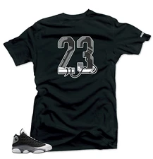 Shirt To Match Jordan 13 Retro Black Flint Snelos 23 Sneaker tee