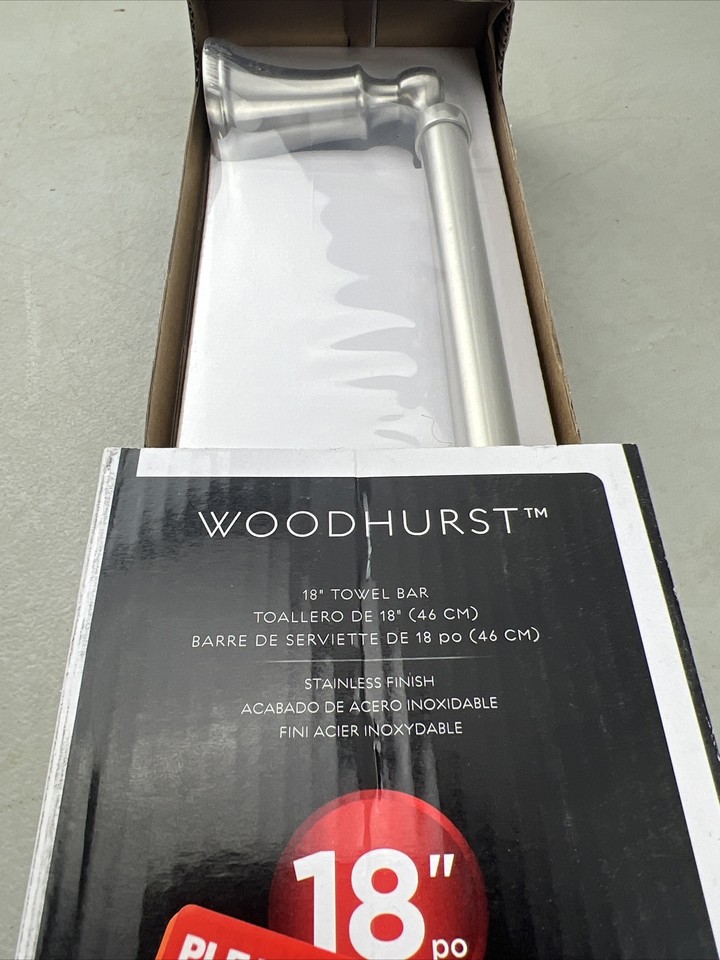 Delta Woodhurst 18" Towel Bar 73218SS, Brilliance Stainless eBay