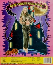 Genie Costume 3Pc Sequin Top Solid Poly Pants Veiled Sequin Headband