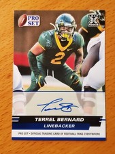 2022 Leaf Pro Set Rookie Autographs Blue Terrel Bernard Baylor Bills