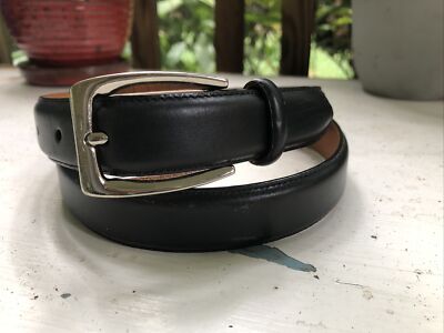 Lauren Ralph Lauren Italian Black Leather Belt Size Large Lauren Ralph Lauren Men main image 4