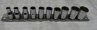 SNAP-ON 1/4" DRIVE 10PC SAE 6PT SHALLOW SOCKET SET 3/16"-9/16" #110TMY