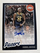 2025-26 Topps Chrome Pascal Siakam /10 Black Auto #80CA2-PS Indiana Pacers