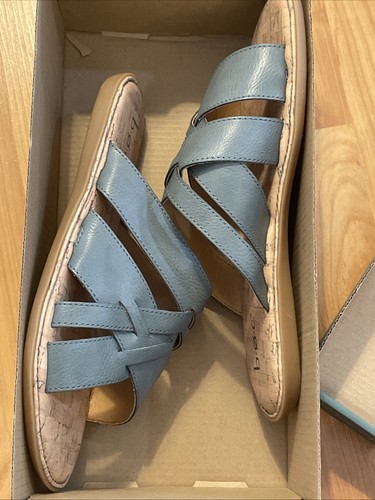 B.O.C. Womens Mona Strappy Slide Sandals Shoes 8 Medium Blue - Picture 7 of 7