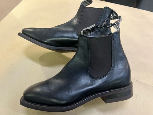 R.M. Williams Mens Comfort Craftsman Boot Black Rubber Sole GCF 6 - New - Picture 2 of 6
