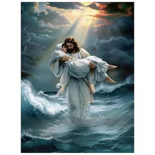 Jesus Art Diamond Painting Kit For Adults DIY Kit Wall Art Decoration 12x16 In