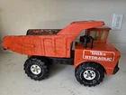 Vintage 1970s Steel Mighty Tonka Hydraulic Dump Truck Rare Orange Original Works