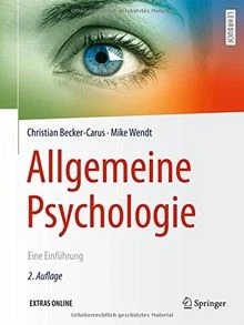 Allgemeine Psychologie: Eine Einführung von Becker-Carus... | Buch | Zustand gut