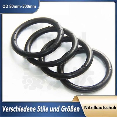Schwarz Nitrile Gummi, 10mm Querschnitt O-Ringe Dichtring Dichtung Öl Resistent