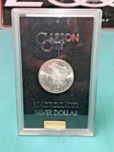 1884 CC Morgan Silver Dollar Brilliant Uncirculated - GSA Holder