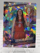 2025 WNBA Prizm Georgia Amoore Silver Cracked Ice Rookie Card RC #140 Variation