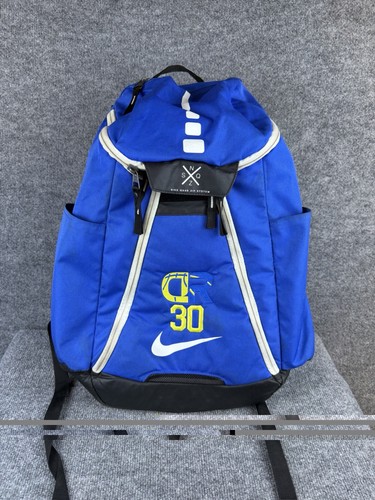 Nike Elite Basketball Backpack Blue Quad Zip System Bag School Sports